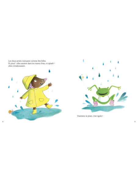 PETITE TAUPE  TOMBE LA PLUIE