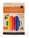 Pâte à modeler cire d'abeille - arc en ciel