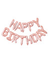 Ballon mylar happy birthday rose gold