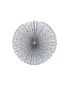 SET DE 3 EVENTAILS FLEURS ET OR 2