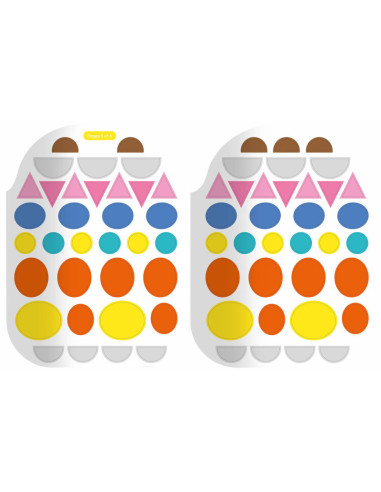 Gommettes formes : l'aventure de petit poussin