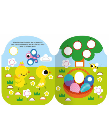 Gommettes formes : l'aventure de petit poussin