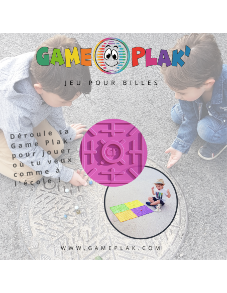 Plaque de billes Game Plak' Cosmos Rose
