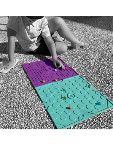 Jeu Plak' Laby Violette - plaque de billes