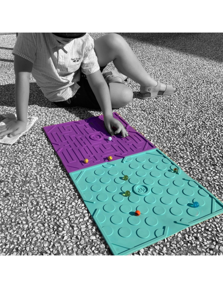 Jeu Plak' Laby Violette - plaque de billes