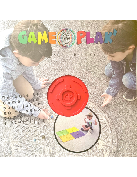 Plaque de billes Game Plak' Target rouge
