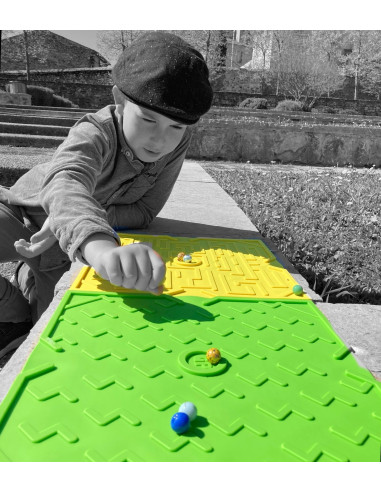 Jeu Plak' Eclair Verte - plaque de billes