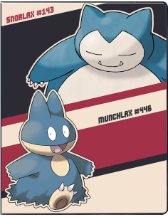Pokémon : Portfolio Ronflex & Goinfrex G180 cartes 2