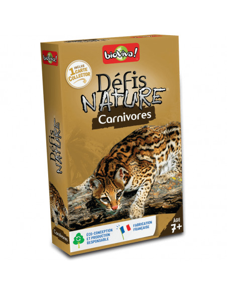 Défis Nature Carnivores - Jeu de Cartes Éducatif 8+ ans