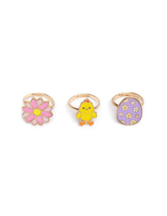 Set de 3 bagues - easter egg paques 2