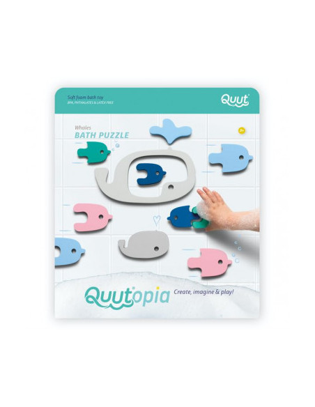 Quut - puzzle de bain - baleine