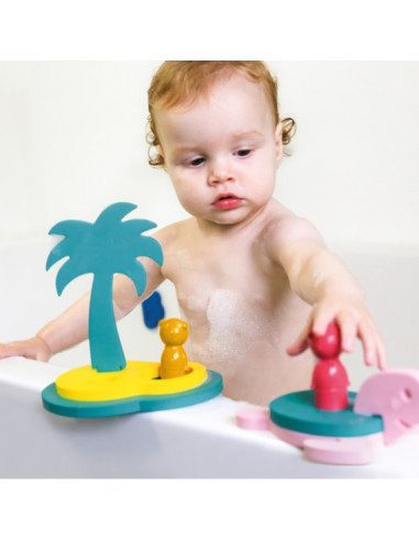 Quut - puzzle de bain - l'ile au tresor
