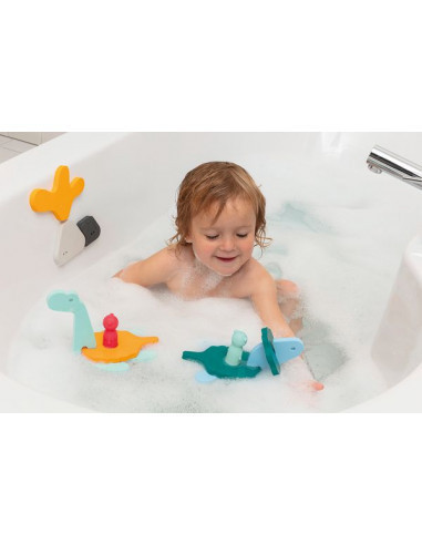 Quut - puzzle de bain - le monde des dinos
