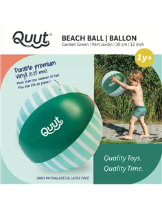 QUUT - BALLON DE PLAGE 30CM VERT JARDIN 2