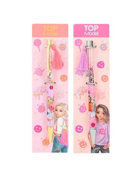 TOPModel Stylo à bille avec confettis HAPPY TOGETHER