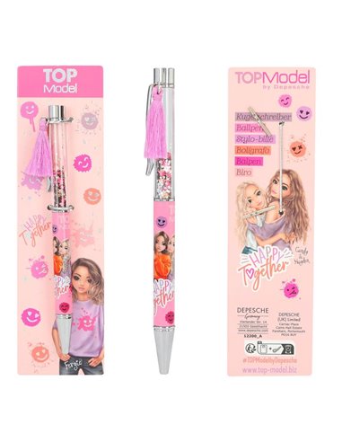 TOPModel Stylo à bille avec confettis HAPPY TOGETHER