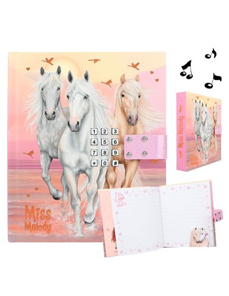Miss Melody Journal intime sonore avec code motif 2 SUNDOWN