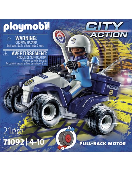 PLAYMOBIL - POLICIER ET QUAD 71092