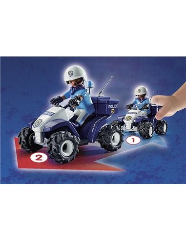 PLAYMOBIL - POLICIER ET QUAD 71092