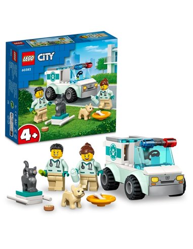 L'intervention du véhicule vétérinaire - LEGO® City - 60382