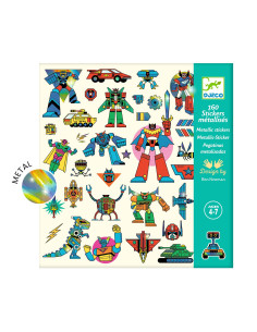 Stickers textures - robots - djeco