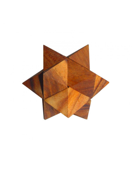 Mini Casse-Tête en Bois l'étoile de galilée- professor puzzle