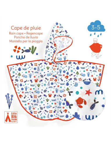 Cape de pluie petit modele - ocean - djeco