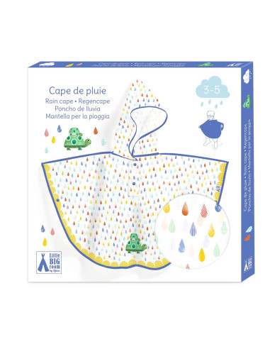 Cape de pluie petit modele - tortue - djeco