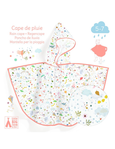 Cape de pluie grand modele - legerete - djeco