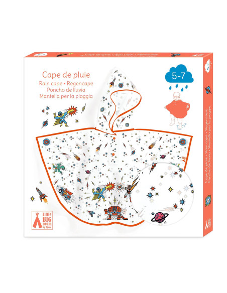 Cape de pluie grand modele - super heros - djeco