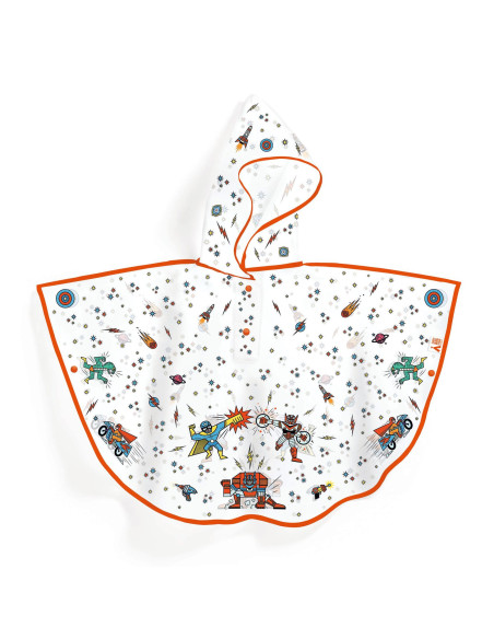 Cape de pluie grand modele - super heros - djeco