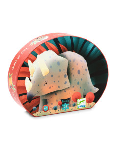 Puzzle silhouette - téo le dino - 24 pièces - djeco