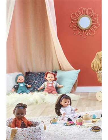 Couffin en tissu "Café Caramel" 36cm - Petit collin