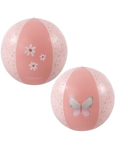 Ballon de plage - Flowers & Butterflies - 35 cm - Little dutch