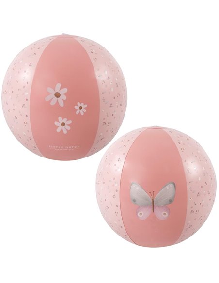 Ballon de plage - Flowers & Butterflies - 35 cm - Little dutch