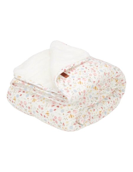 COUVERTURE DE BERCEAU - LITTLE DUTCH - flowers & butterflies