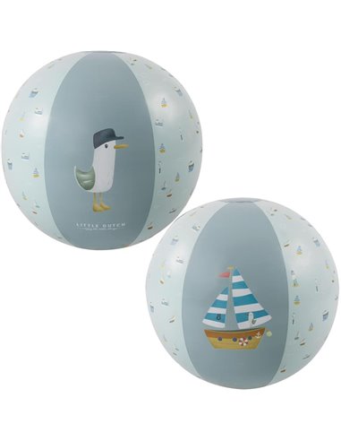 Ballon de plage - sailors bay - 35 cm - Little dutch