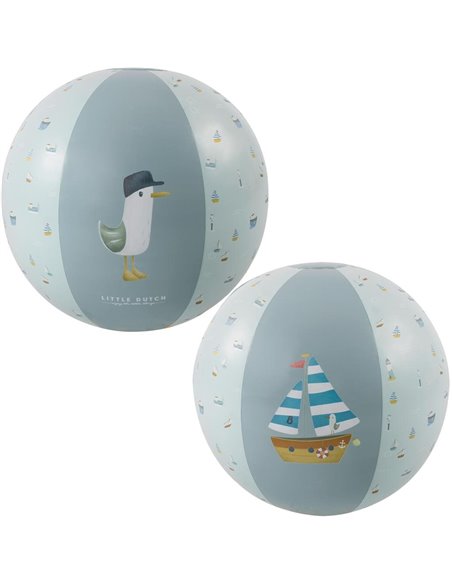 Ballon de plage - sailors bay - 35 cm - Little dutch