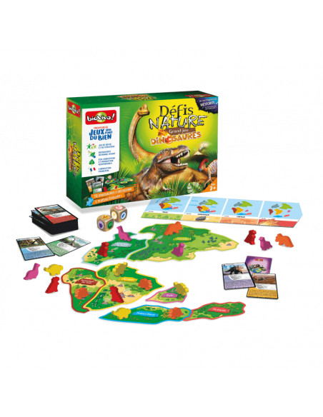 Défis Nature Grand Jeu Dinosaures - Jeu Stratégie 7+ ans Bioviva