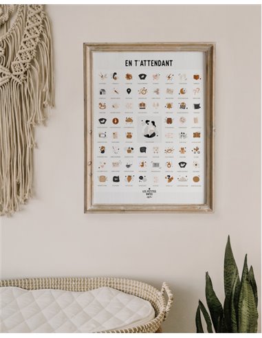 Affiche "En t'attendant"- Peau Claire - Maman / Papa