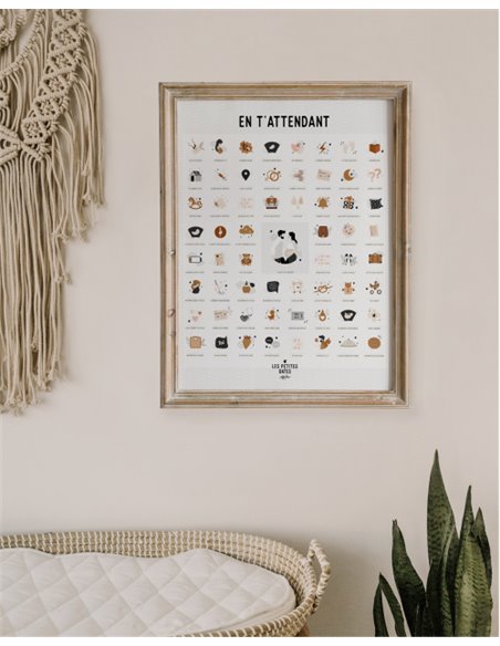 Affiche "En t'attendant"- Peau Claire - Maman / Papa