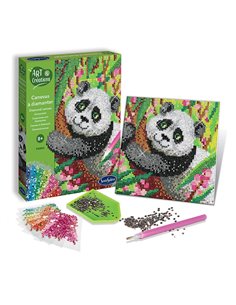 ART & CREATIONS - CANEVAS A DIAMANTER - PANDA 2