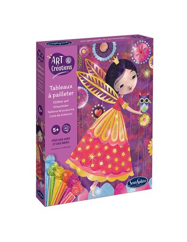 ART & CREATIONS - TABLEAUX A PAILLETER - FEES DES AIRS ET DES MERS