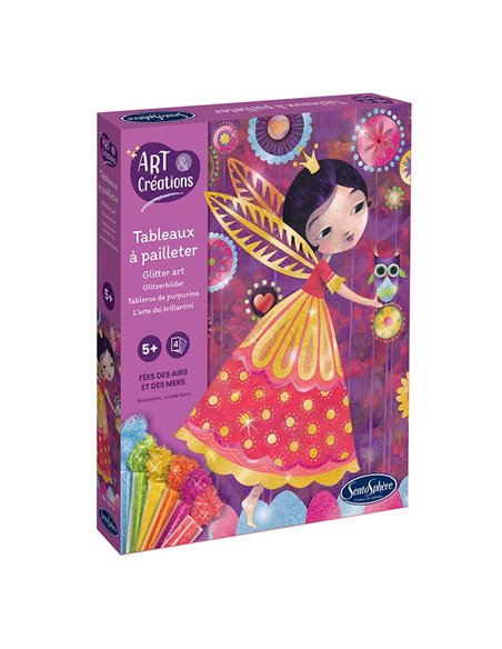 ART & CREATIONS - TABLEAUX A PAILLETER - FEES DES AIRS ET DES MERS