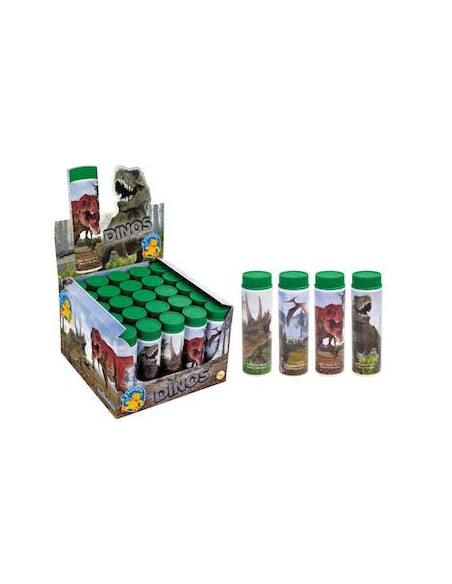 Pustefix - tube de bulles 42ml dinosaures