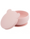 Bol & couvercle silicone - Rose