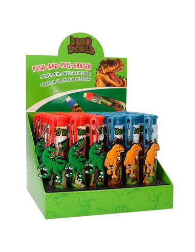 Dino World Gomme crayon poussoir