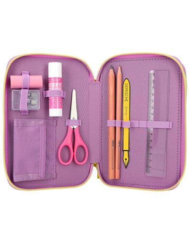 TOPModel trousse 3 compartiments avec poche appli devant