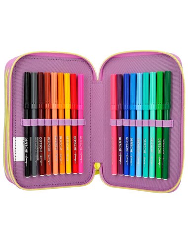 TOPModel trousse 3 compartiments avec poche appli devant