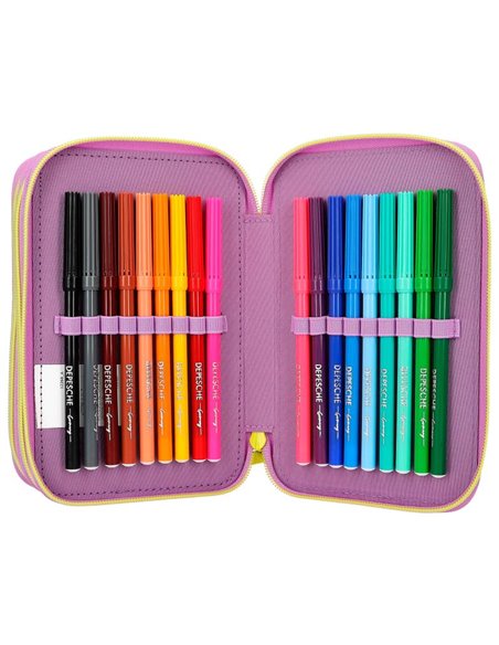 TOPModel trousse 3 compartiments avec poche appli devant